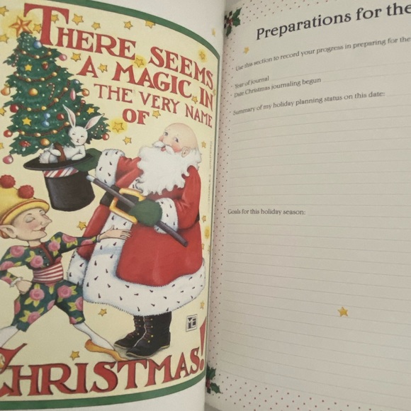 Christmas Journal Mary Engelbreit theme HC BOOK LOT Holiday organizer Quote - Picture 8 of 16